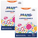 Canvas Panels, White, 9" x 12", 3 Per Pack, 2 Packs