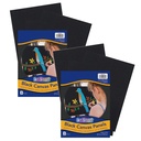 Canvas Panels, Black, 9" x 12", 3 Per Pack, 2 Packs