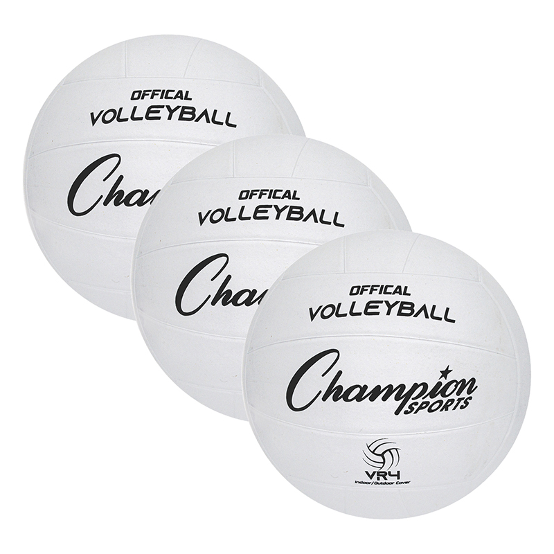 Rubber Volleyball, Official Size, Pack of 3