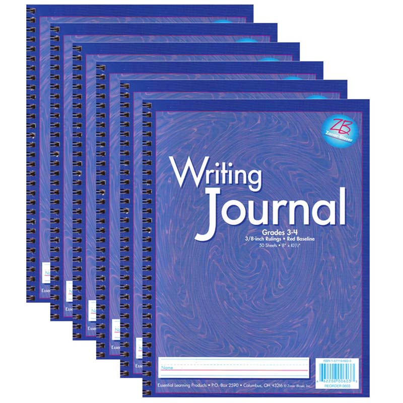 My Writing Journals, Grade 3-4, Purple, Pack of 6