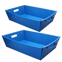 Blue Plastic Letter Tray - 2 Pack