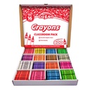 Crayon Classroom Pack, 16 Color, Box of 800