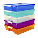 Stack & Store Box Craft Organizer, Assorted Colors, 5-Pack