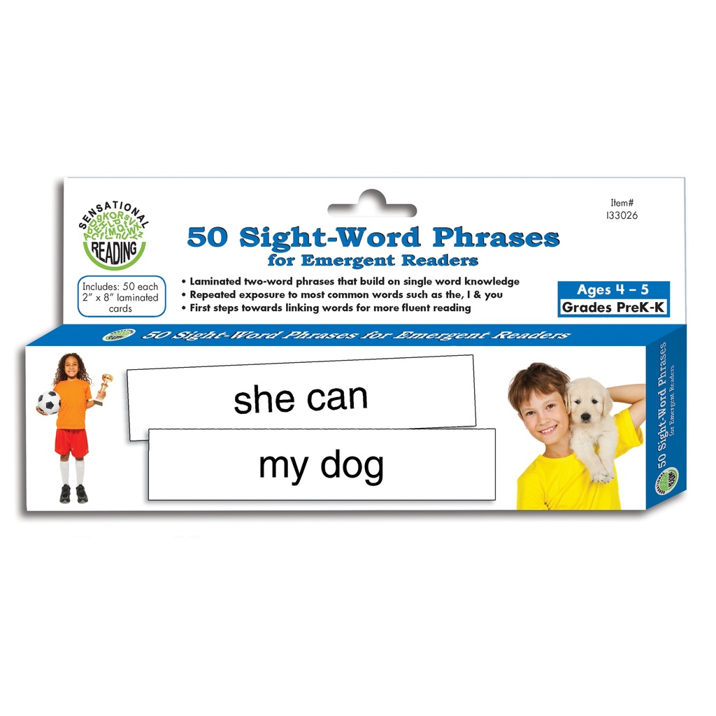 50 Sight Word Phrases for Emergent Readers