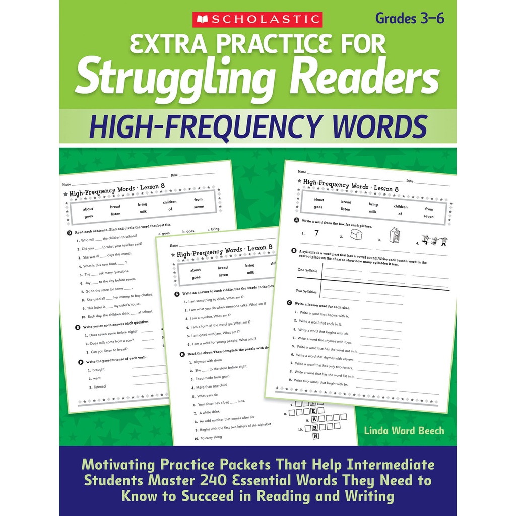 Extra Practice for Struggling Readers: High-Frequency Words