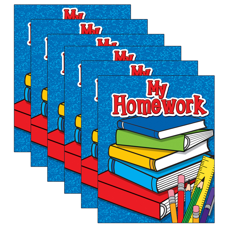 My Homework Pocket Folder, Pack of 6