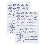 Chart Tablet, Cursive Cover, 1" Ruled, 24" x 32", 25 Sheets, 2 Tablets