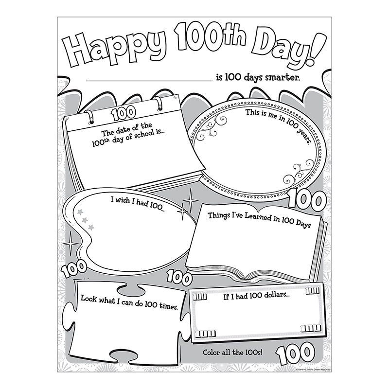 Happy 100th Day Poster Pack, Pack of 32