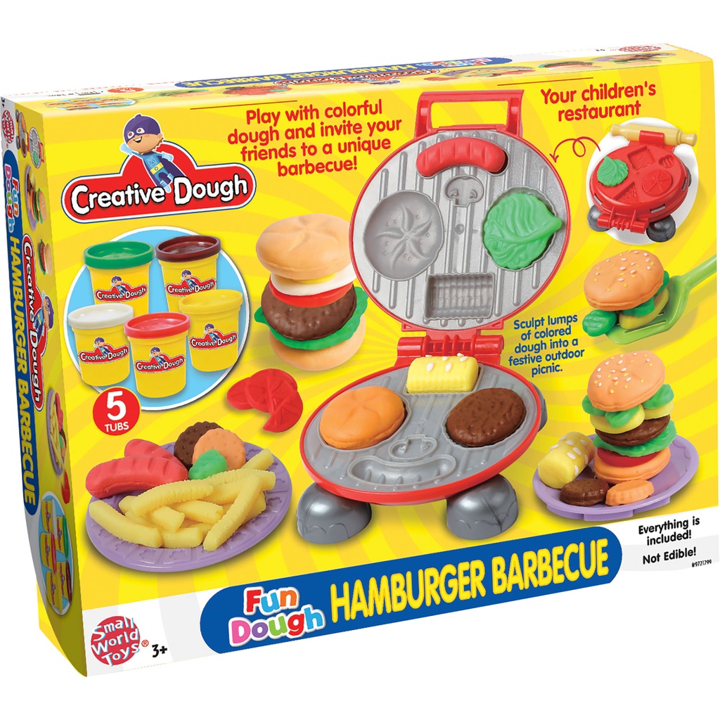 Creative Dough Fun Dough Activity Set - Hamburger BBQ