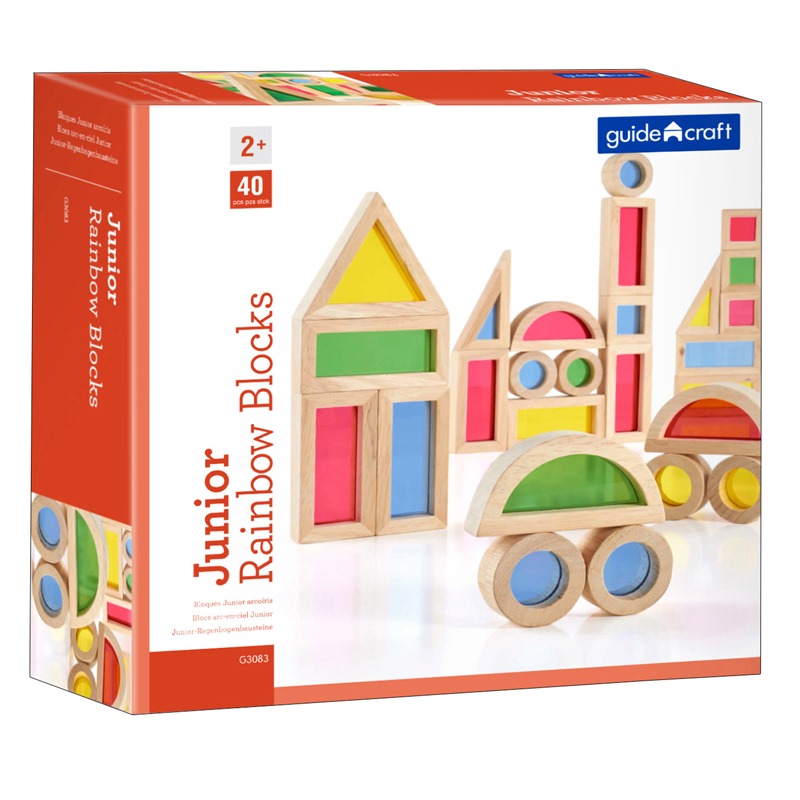 Jr. Rainbow Blocks, 40 Pieces