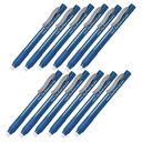 Clic Erasers® Grip, Blue Barrel, Pack of 12