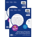 Multi-Program Handwriting Paper, 1/2" Ruled (Short Way), White, 10-1/2" x 8", 500 SheetsPer Pack, 2 Packs