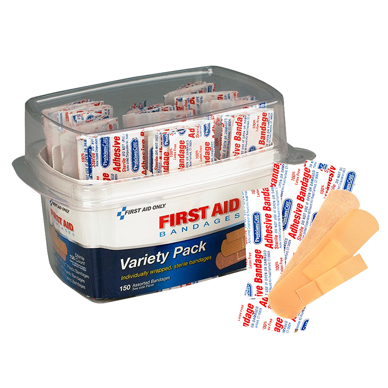 Assorted Bandage Box Kit, 150 Pieces