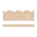 True to You Woven Bamboo Scalloped Bulletin Board Borders