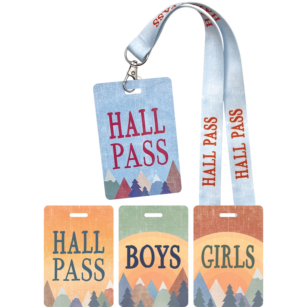 Moving Mountains Hall Pass Lanyards Set