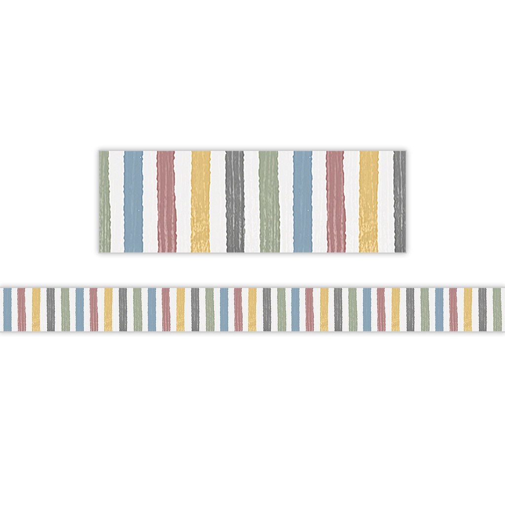 Classroom Cottage Stripes Straight Border Trim