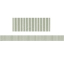 Classroom Cottage Sage Green Stripes Straight Border Trim