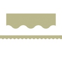 Olive Green Scalloped Border Trim