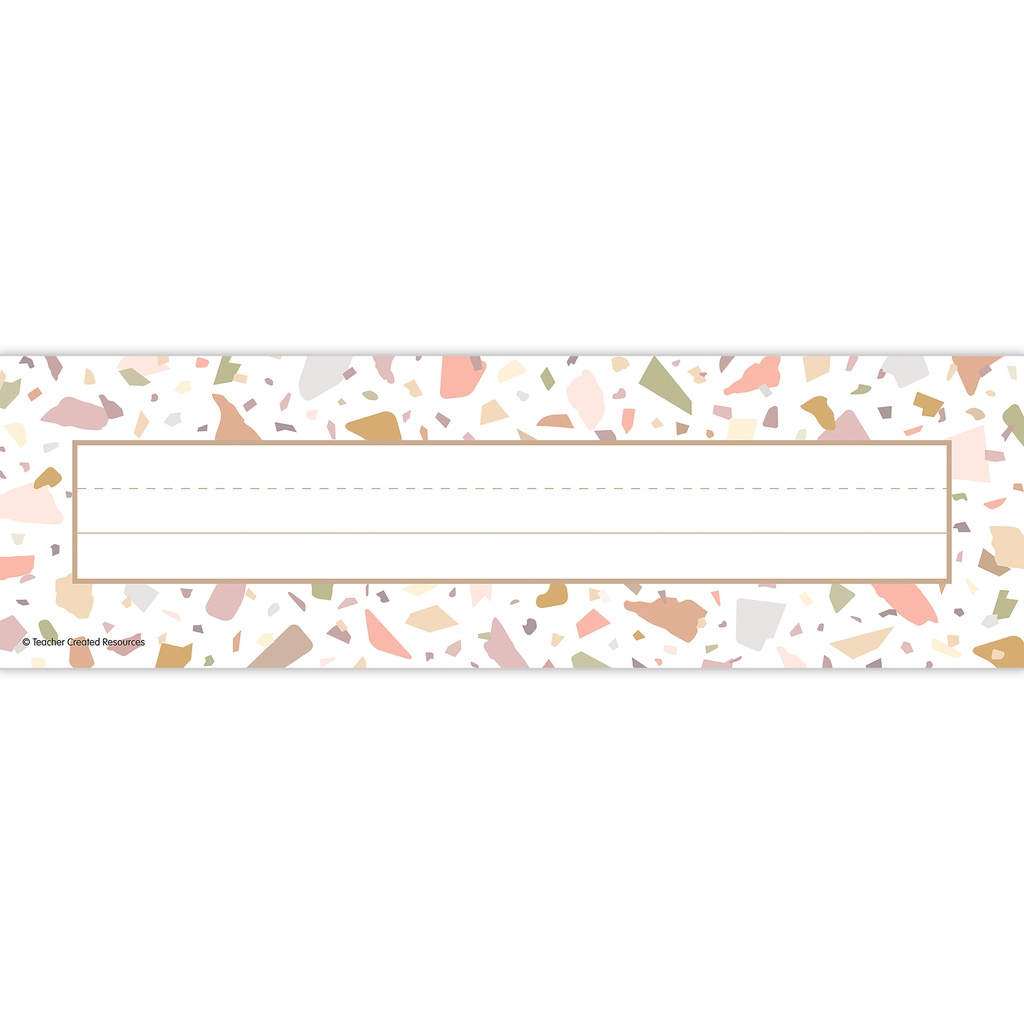 Terrazzo Tones Flat Name Plates