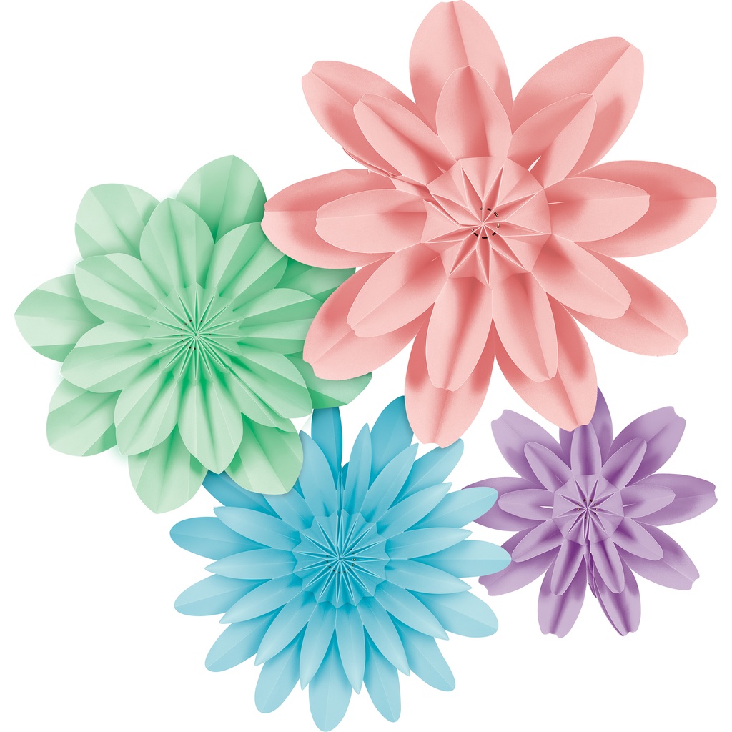 Pastel Pop Paper Flowers