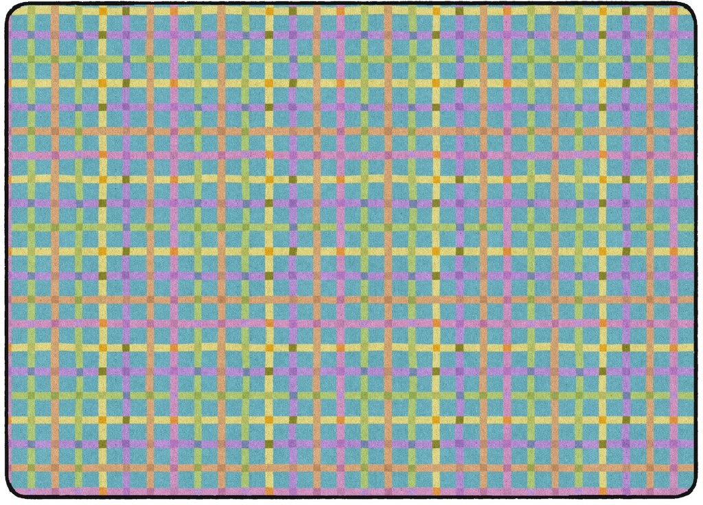 Cheerful Checks Rectangle Rug