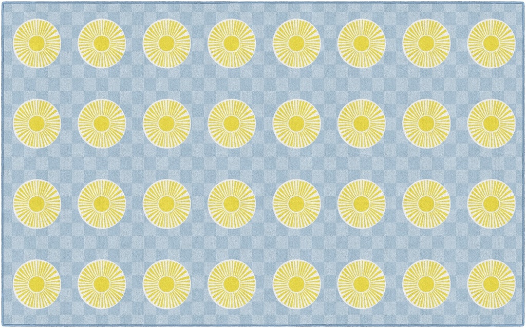 Schoolgirl Style Peppy Suns Criss-Cross Applesauce Rectangle Rug