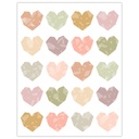 Terrazzo Tones Hearts Stickers