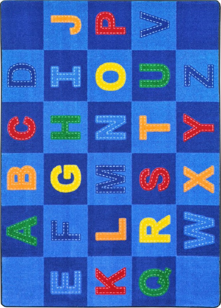 Patchwork Letters Area Rug