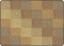 Cozy Basketweave Blocks Area Rug