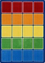 Rainbow Blocks Area Rug