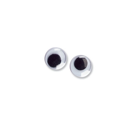 50ct Black 12mm Wiggly Eyes