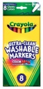 8ct Crayola Washable Markers Classic Colors Fine Tip