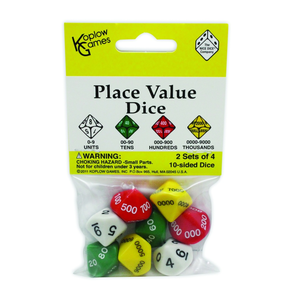 8ct Place Value Dice