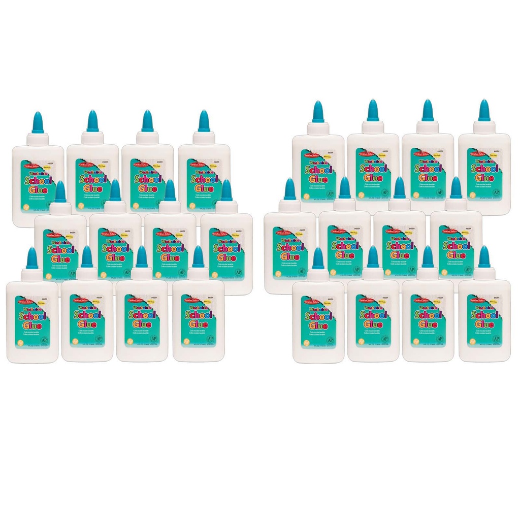 4 oz Economy Washable School Glue Pack of 24