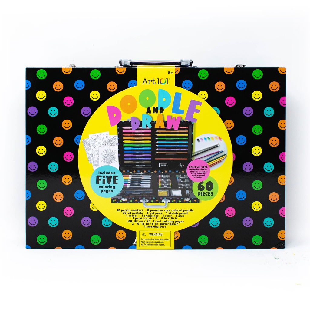 Doodle & Draw 60-Piece Art Set