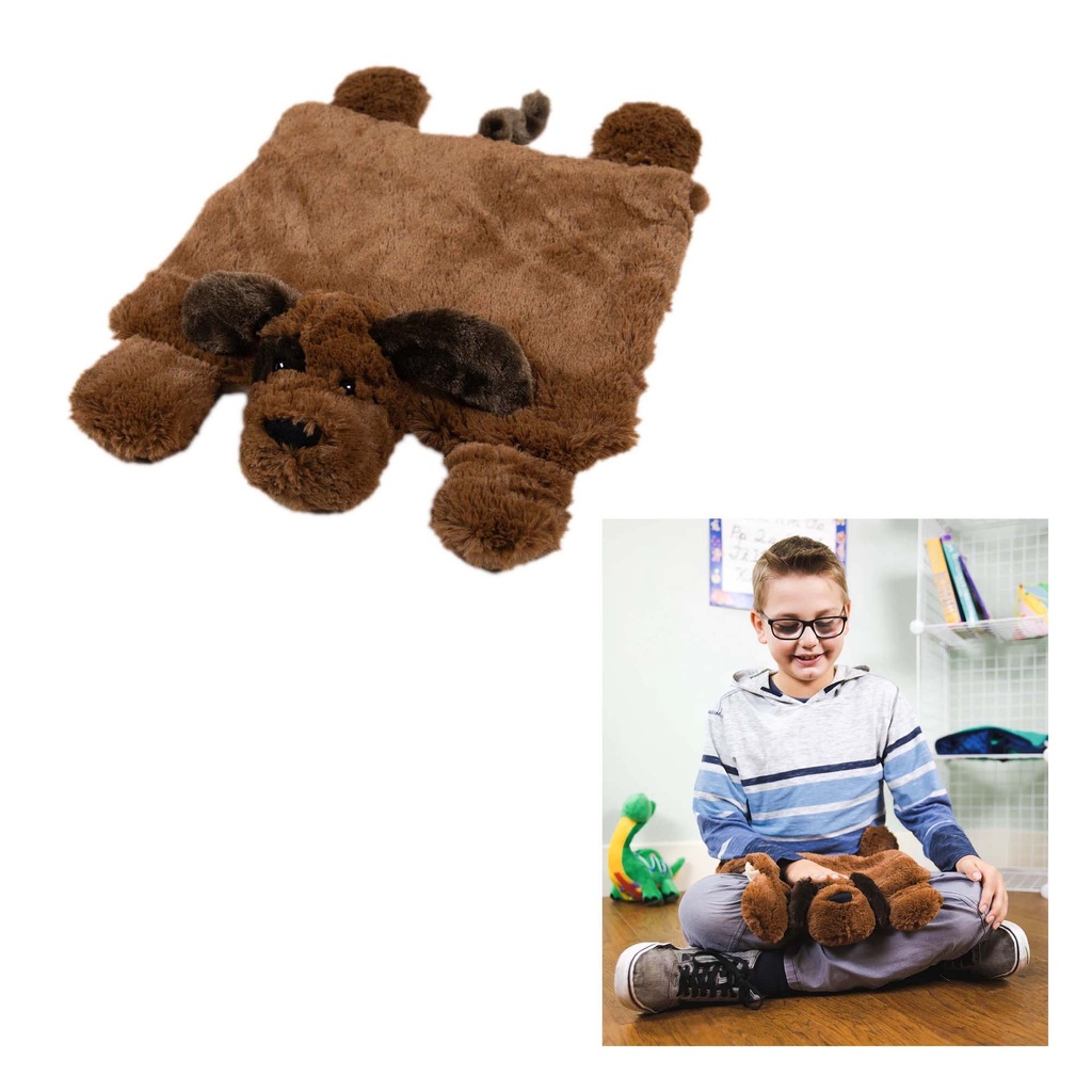 Washable Sensory Plush Puppy Lap Pad 