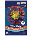 9x12 White Tru-Ray Construction Paper 50ct Pack