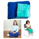 56" x 36" Soft Fleece Weighted 7lb Small Sensory Blanket for Kids 