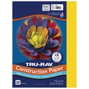 9x12 Yellow Tru-Ray Construction Paper 50ct Pack