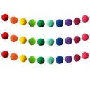 Rainbow Pom-Pom 12' Garlands 6ct 