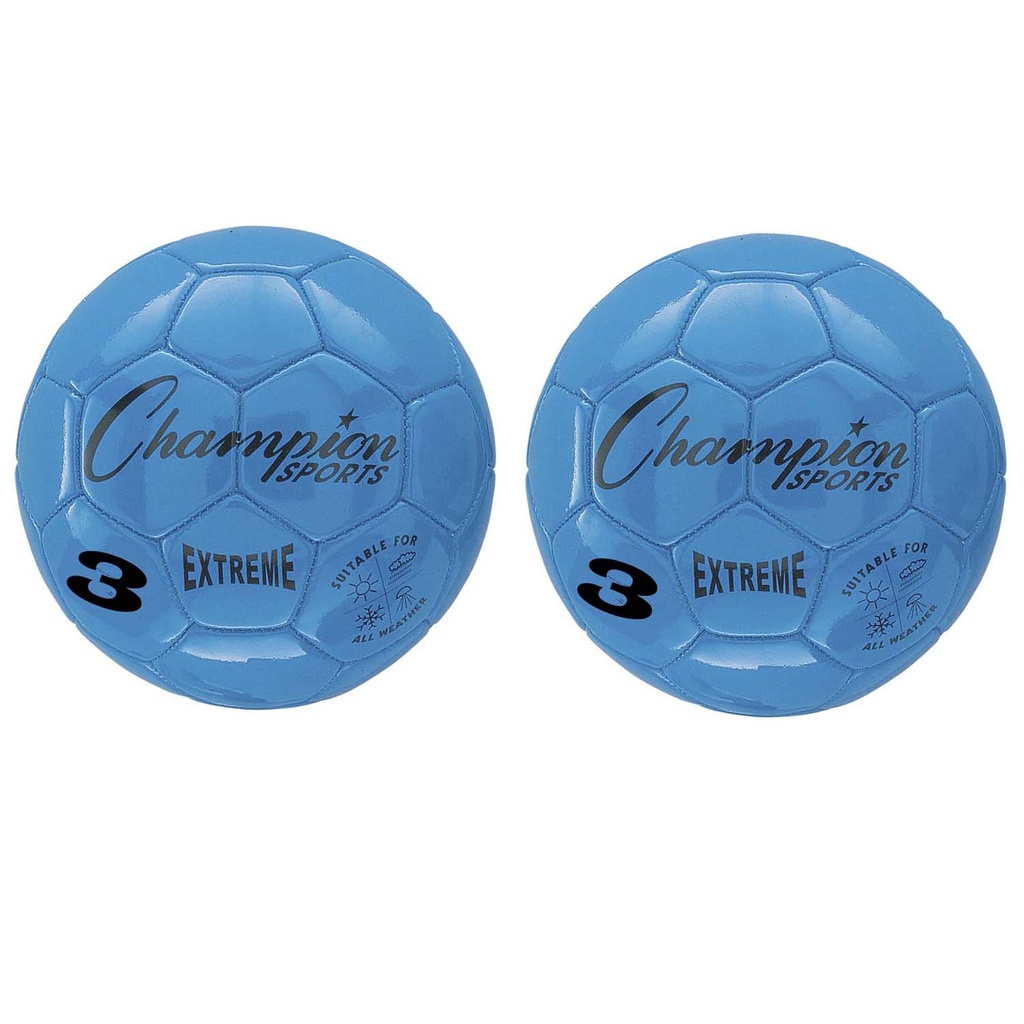 Blue Extreme Size 3 Soccer Balls 2ct