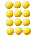 Yellow 4" Uncoated Regular Density Foam Balls 12ct