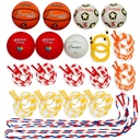 Physical Education Kit with 7 Balls & 14 Jump Ropes