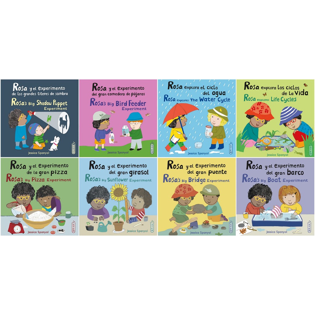 Rosa's Workshop Set 1 & 2 Bilingual Spanish/English 8-Book Set