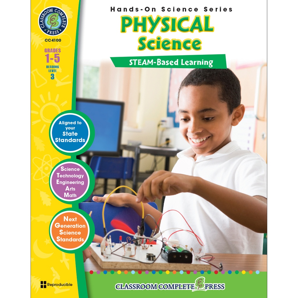 Hands-On STEAM - Physical Science Resource Book, Grade 1-5