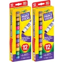 12 Color Washable Paint Sticks 2ct