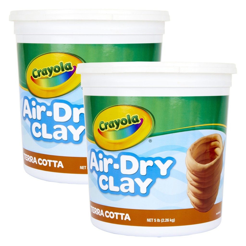 Terra Cotta Air-Dry Clay 5 lb Tubs 2ct