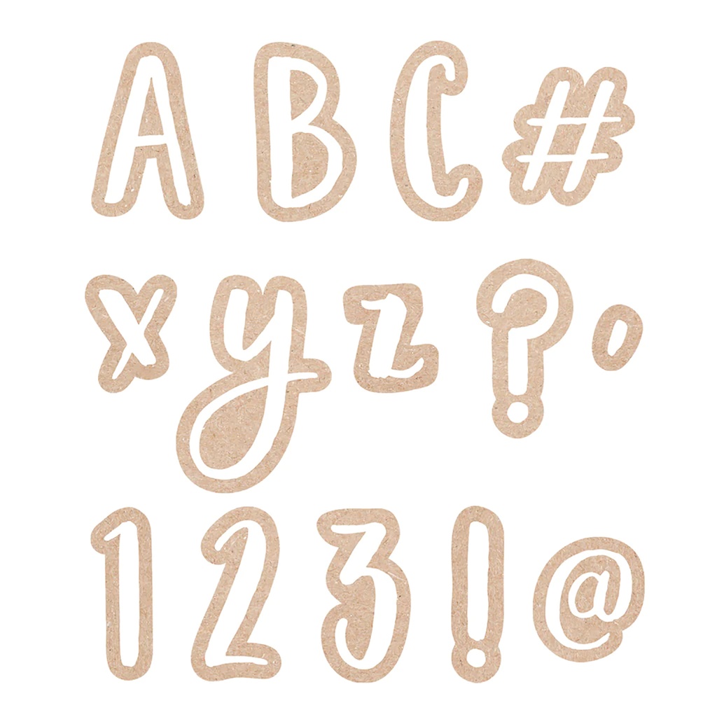 Krafty Pop Designer Letters, 212 Pieces