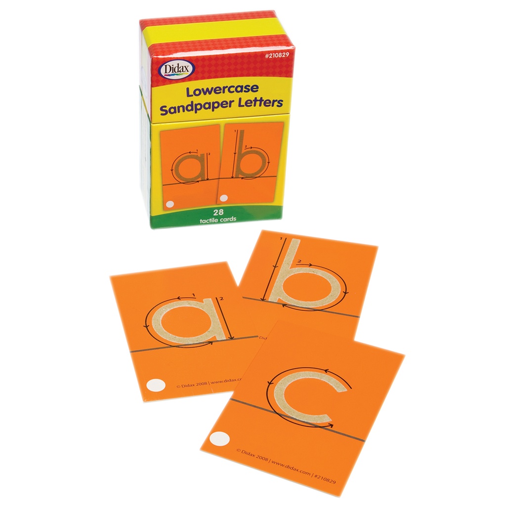 Tactile Sandpaper Lowercase Letters