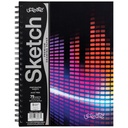 Sonic Vibes Unruled 12" x 9" Fashion Poly Sketch Book